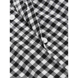 Men Gingham Print Shirt