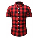 Men Gingham Print Shirt