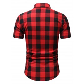 Men Gingham Print Shirt