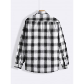 Men Plaid Shirt Without Tee