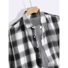 Men Plaid Shirt Without Tee