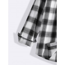 Men Plaid Shirt Without Tee