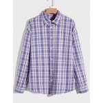 Men Tartan Print Drop Shoulder Shirt