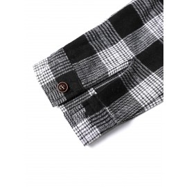 Men Plaid Button Up Shirt