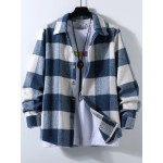 Men Buffalo Plaid Overcoat Without Tee