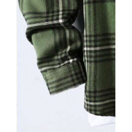 Men Plaid Shirt Without Tee