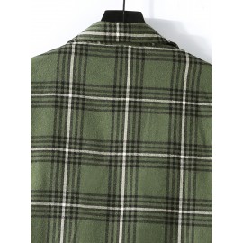 Men Plaid Shirt Without Tee