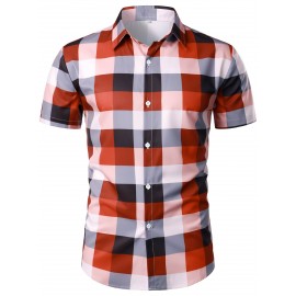 Men Plaid Print Shirt