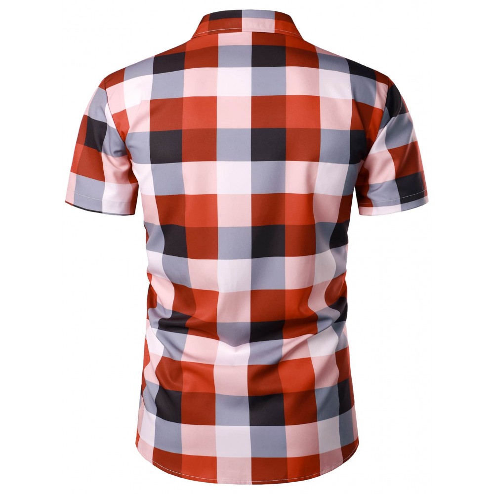 Men Plaid Print Shirt