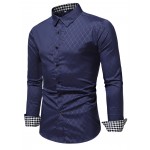 Men Gingham &  Print Shirt