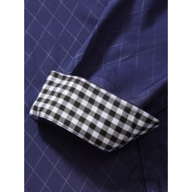 Men Gingham &  Print Shirt