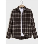 Men Plaid Shirt Without Tee