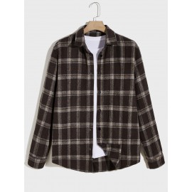 Men Plaid Shirt Without Tee