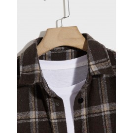 Men Plaid Shirt Without Tee