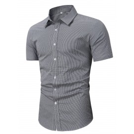 Men Random Gingham Print Shirt