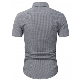 Men Random Gingham Print Shirt