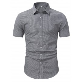 Men Random Gingham Print Shirt