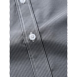 Men Random Gingham Print Shirt