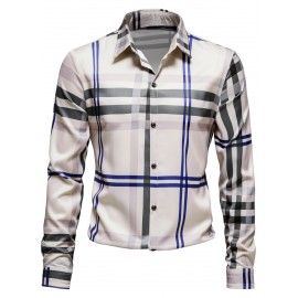 Men Plaid Print Shirt