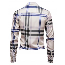 Men Plaid Print Shirt