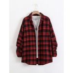 Men Plaid Button Front Shirt Without Tee